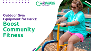Outdoor gym equipment for parks